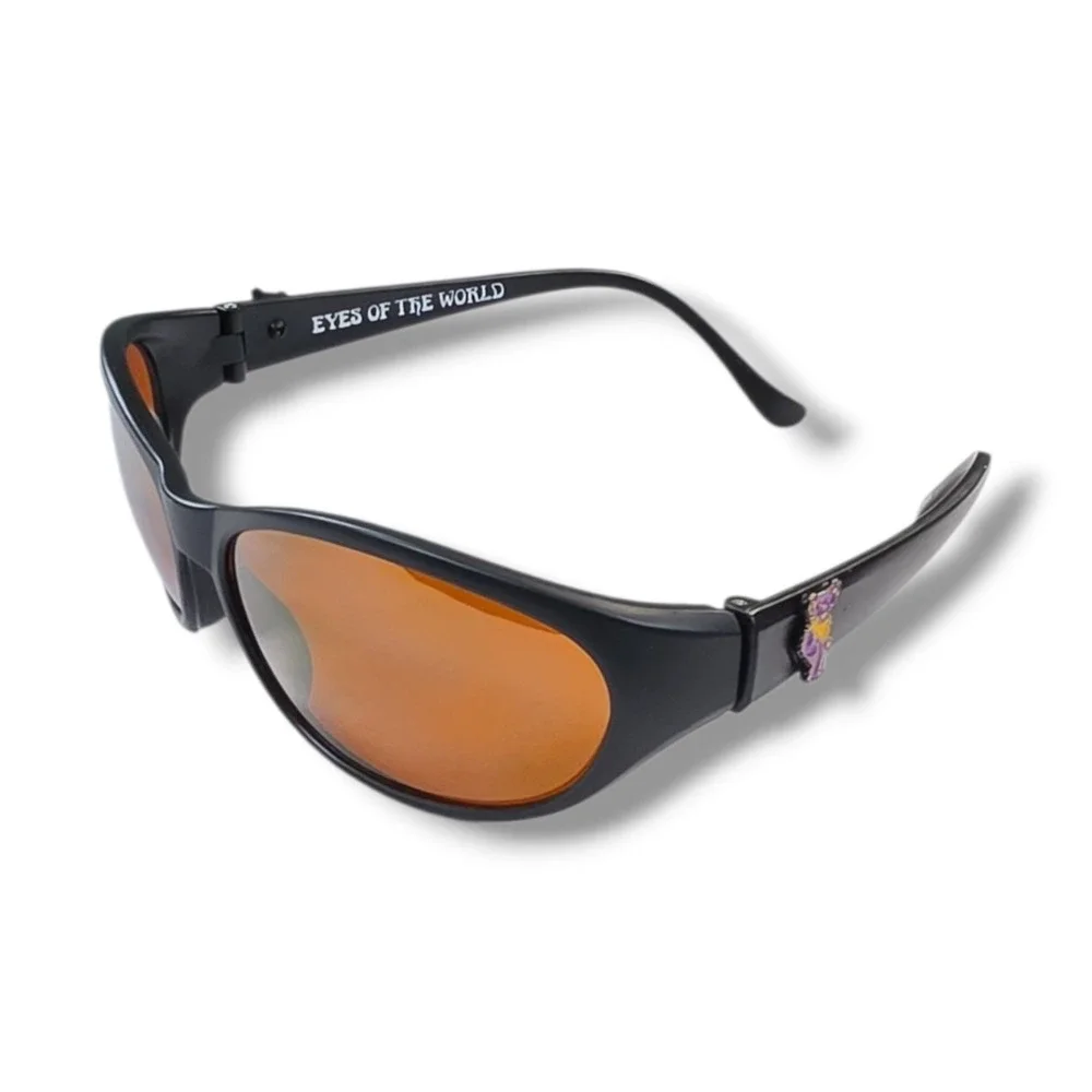 Vintage 1995 Grateful Dead Eyes Of The World‎ Sunglasses Miracle Black (Gold)